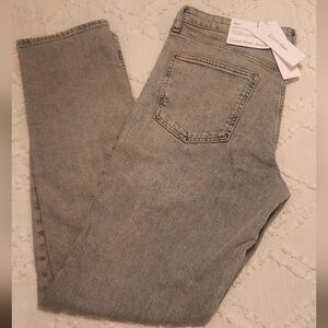 Calvin Klein Men's Light Gray Slim Straight Jeans